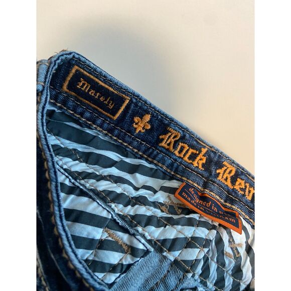 Marely Boot Stretch Jean ROCK REVIVAL Size 26 - Picture 5 of 9